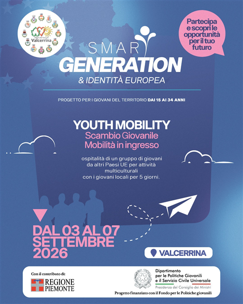 â€œSmart Generationâ€: progetto finanziato dalla Regione Piemonte e dal Dipartimento per le Politiche Giovanili e il Servizio Civile Universale